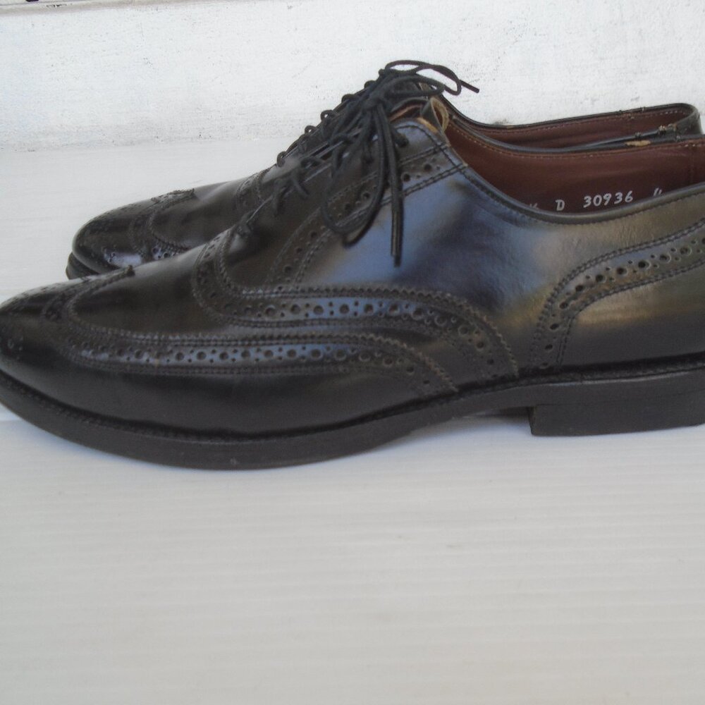 Allen Edmonds Lloyd Wingtip Oxford Dress Shoes Mens Size 9.5 D Black